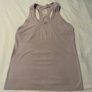 Athleta Tan Pink Sleeveless Fitted Tank Top